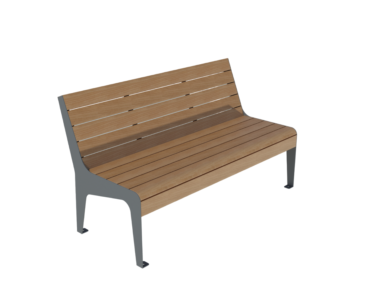 Bench with back 